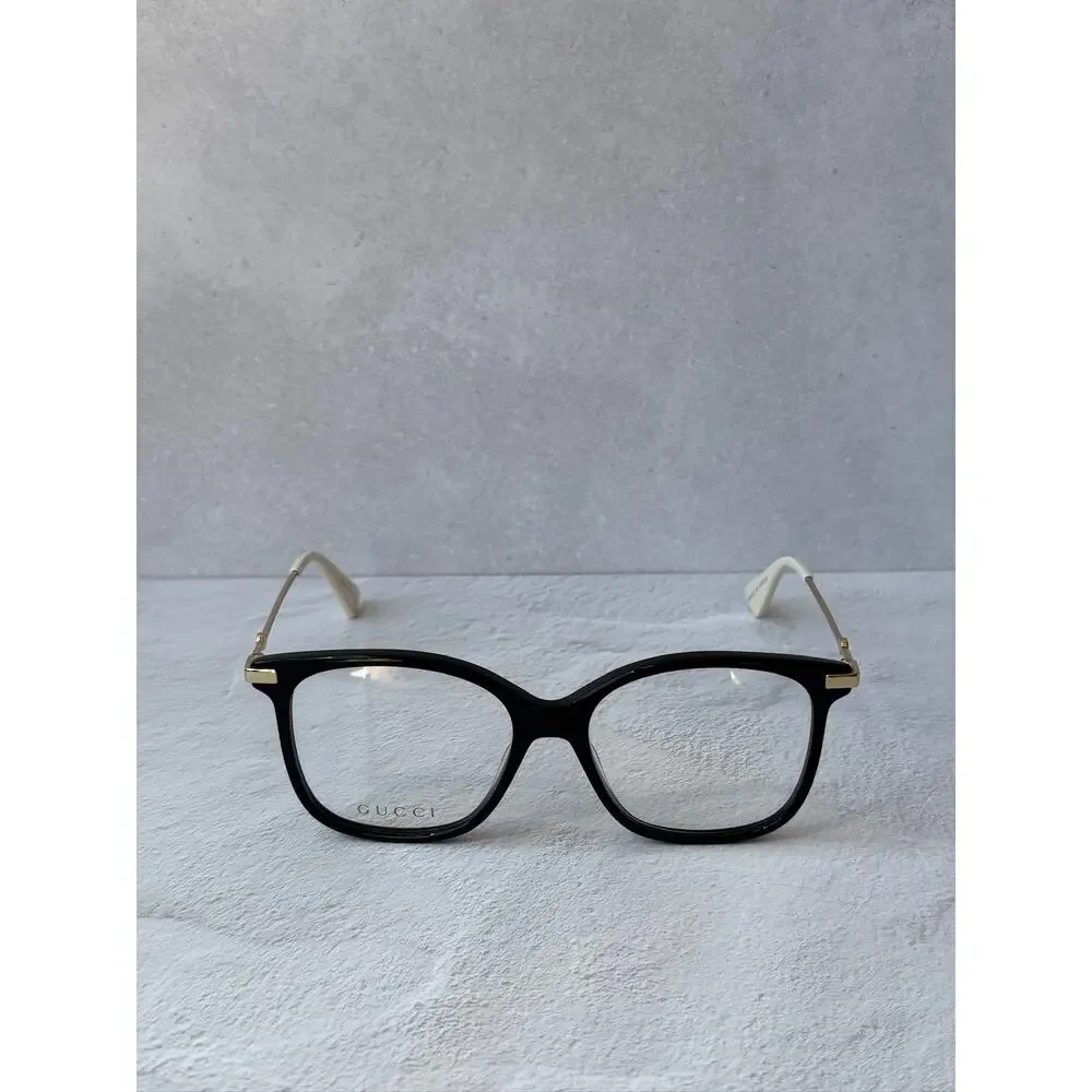 NEW Gucci GG0512O Square Eyeglasses Frames in Black Gold